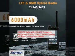 Radio DMR LTE con rango de frecuencias UHF/VHF y espaciamiento de canales de 12,5 KHz/25 KHz para una amplia cobertura y flexibilidad