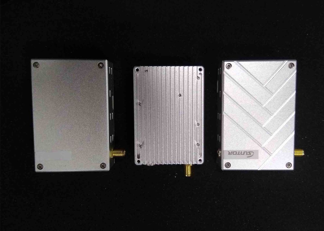 IP Interface Long Range Video Transmitter Link Aluminum Material For 5KM Drone