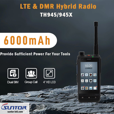 TH945D Radio DMR LTE con rango de frecuencia UHF/VHF y espaciamiento de canales de 12,5 KHz/25 KHz para una amplia cobertura y flexibilidad